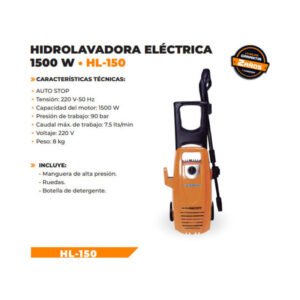 HIDROLAVADORA ELECT. 135BAR 1500W