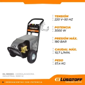HIDROLAVADORA INDUSTRIAL 180BAR 3000W