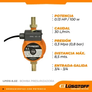 ELECTROB. PRESURIZADORA 100W 8.5