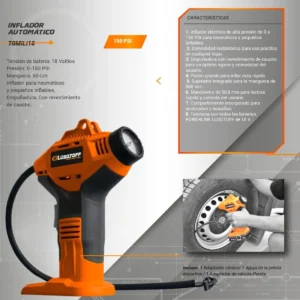INFLADOR AUTOMATICO 18V