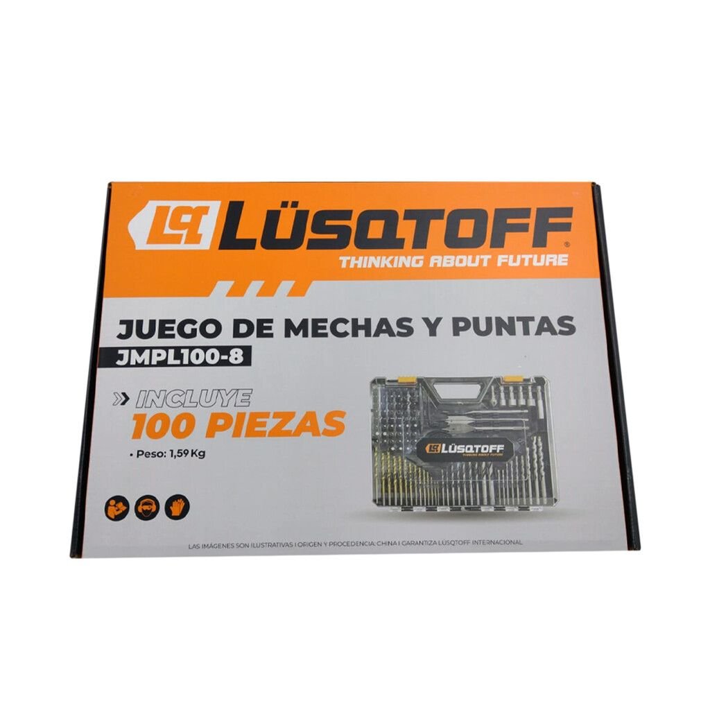 JUEGO DE MECHAS Y PUNTAS 100 PIEZAS